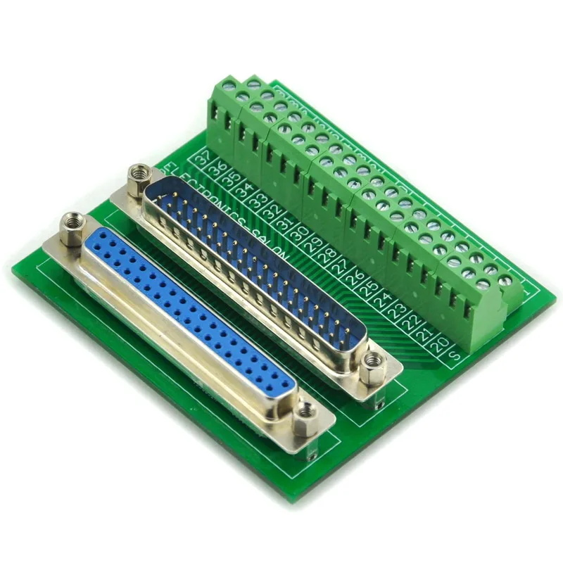 

D-SUB DB37 Male / Female Header Breakout Board, Terminal Block, Connector.