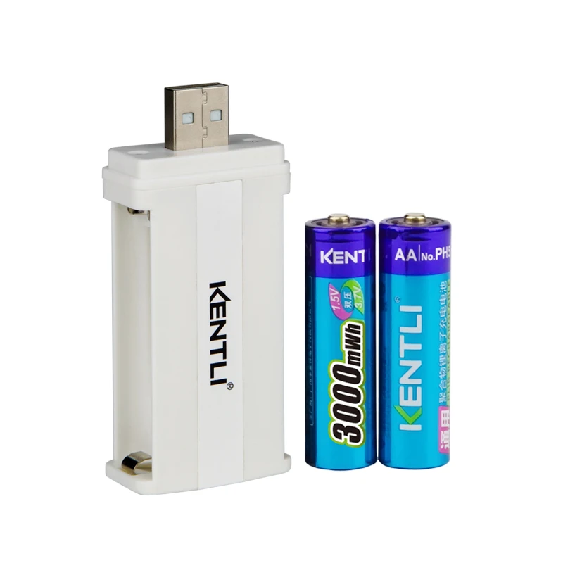 Baterías recargables aa aaa, baterías de repuesto recargables con cargador KENTLI