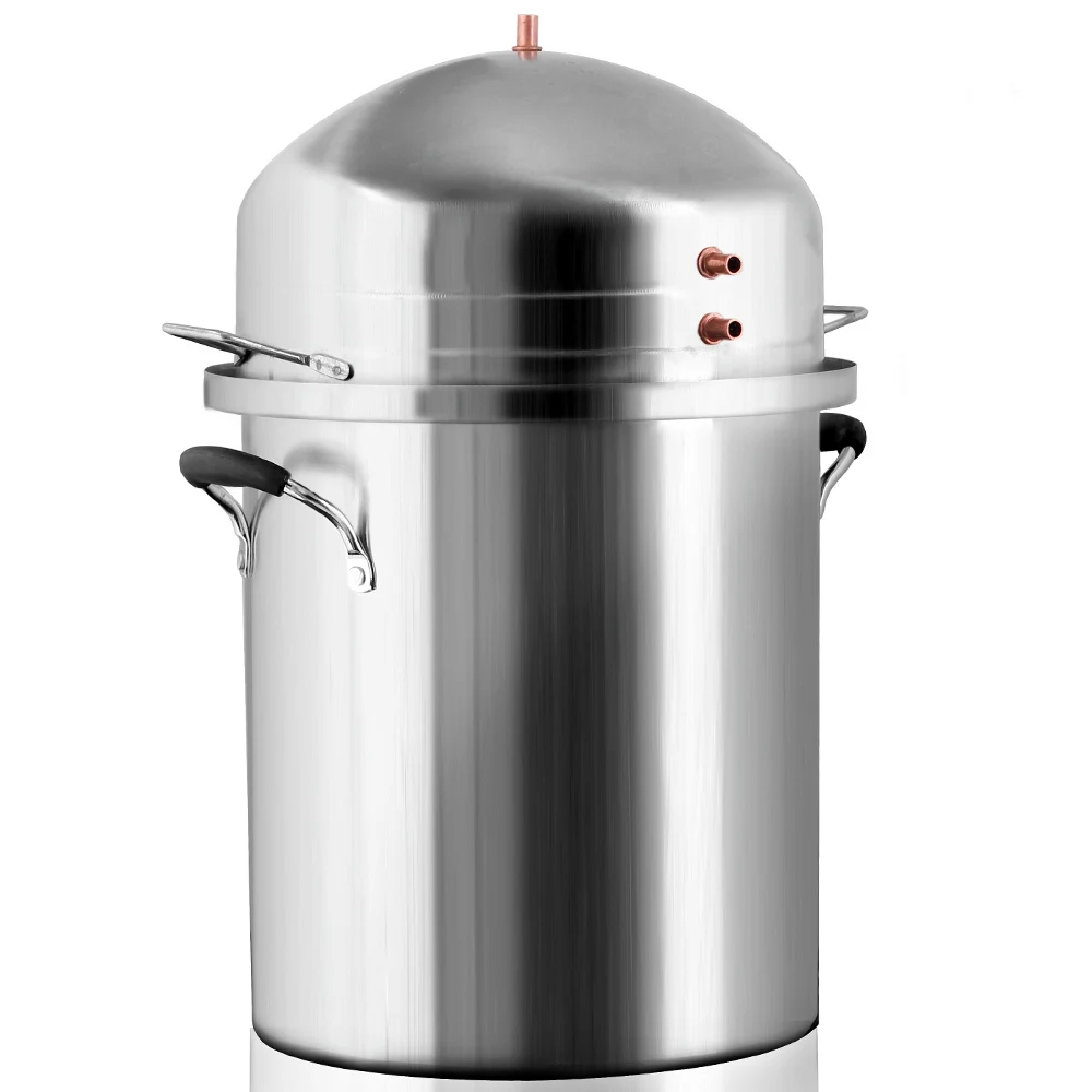 

19 Liter Capacity 304 Stainless Steel Destilling Tun Home Brewery Wine Distiller