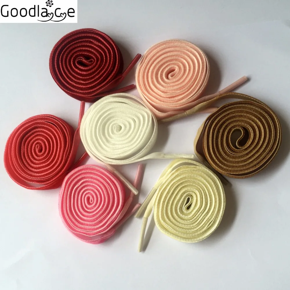 Fashion Flat Boot Shoe Lace 1 cm Wide Velvet Ribbon Shoelace 100 - 120 CM Various Colors