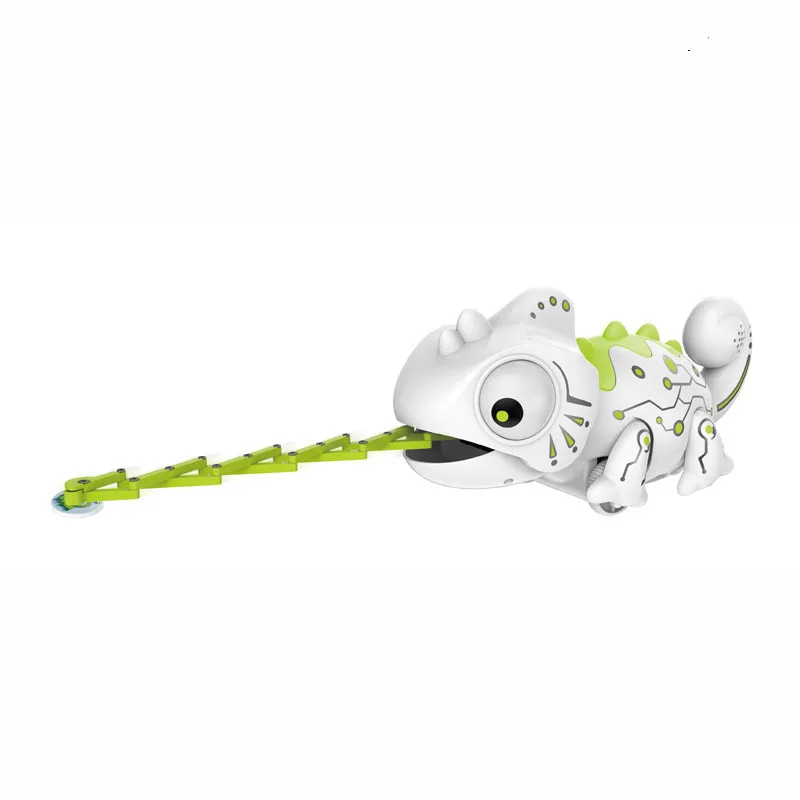 EBOYU-Jouet caméléon 777-618 RC, avec lumières LED multicolores et action de capture des insectes, robot caméléon affamé, cadeau pour animaux de compagnie