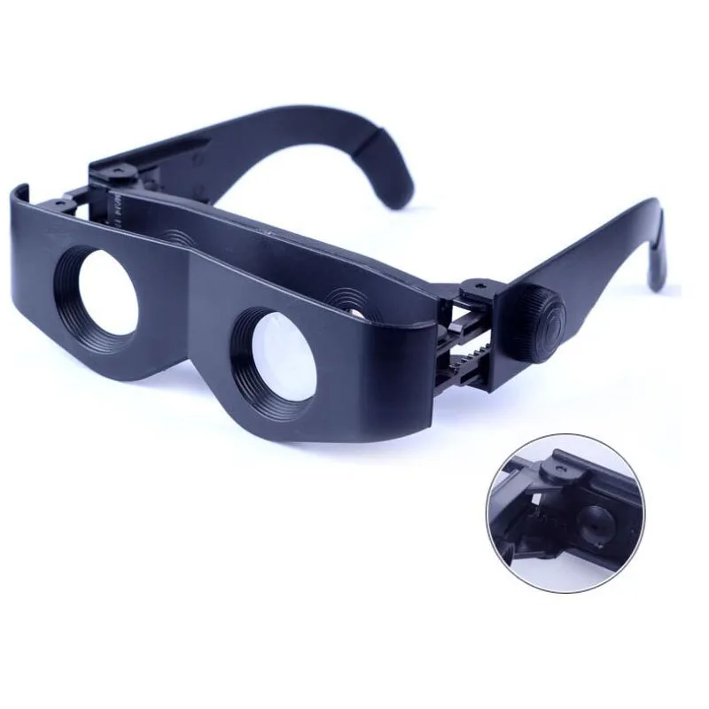 Cuffie lente d'ingrandimento 10X messa a fuoco doppia lente lente d'ingrandimento Look occhiali da pesca Drift strumento speciale lente d'ingrandimento