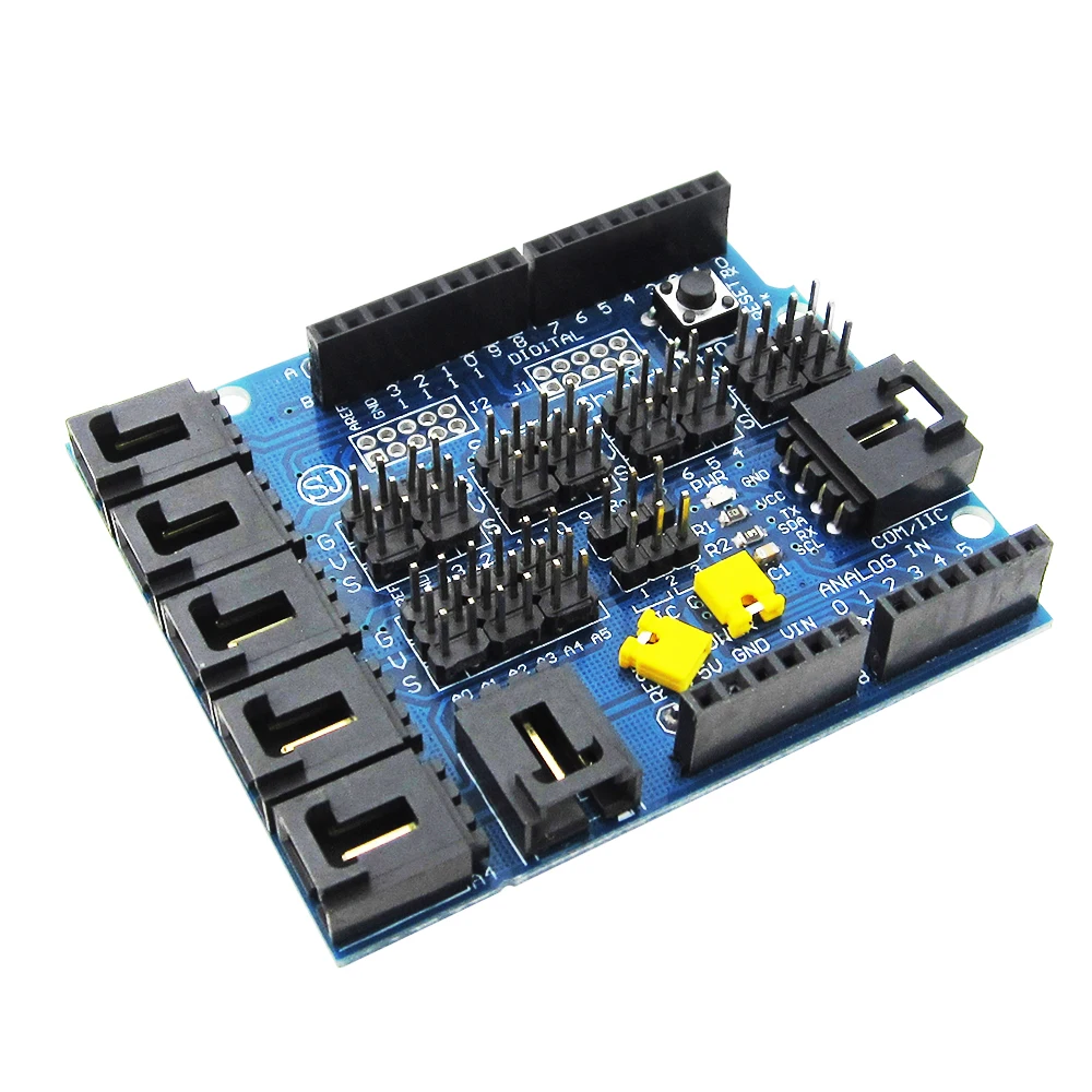 5PCS Sensor Shield V4.0 Digital Analog Module For UNO Mega 2560 Duemilanove AVR Wholesale