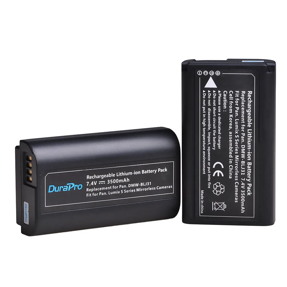 

3500mAh DMW-BLJ31 Bateria DMW BLJ31 Battery for Panasonic LUMIX S1, S1R ,S1H, LUMIX S Series Mirrorless Cameras Accessories