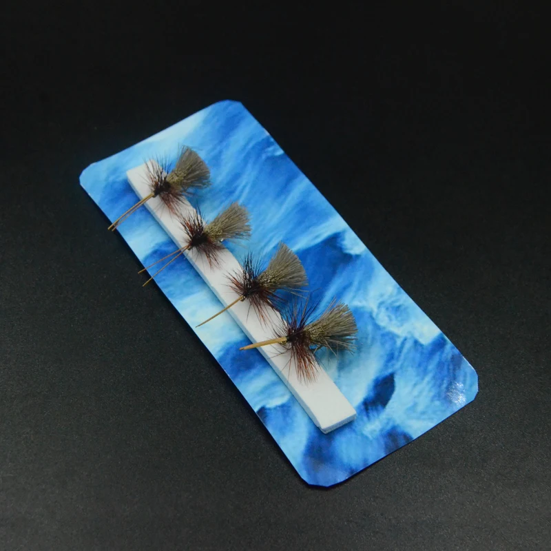 Goddard Natural Caddis Mosca Seca Flotante pelo de ciervo - imagen 3