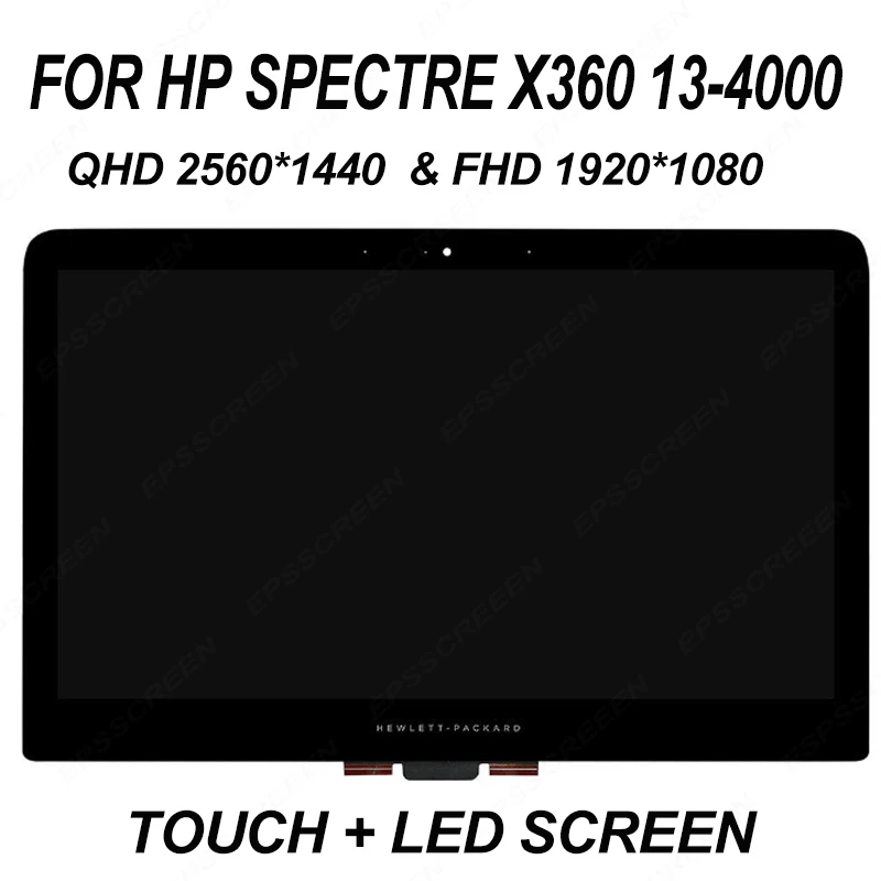 for HP Spectre X360 13-4000 FHD 1920*1080 monitor& QHD 2560*1440 display LCD Screen Touch Screen Assembly panel with digitizer