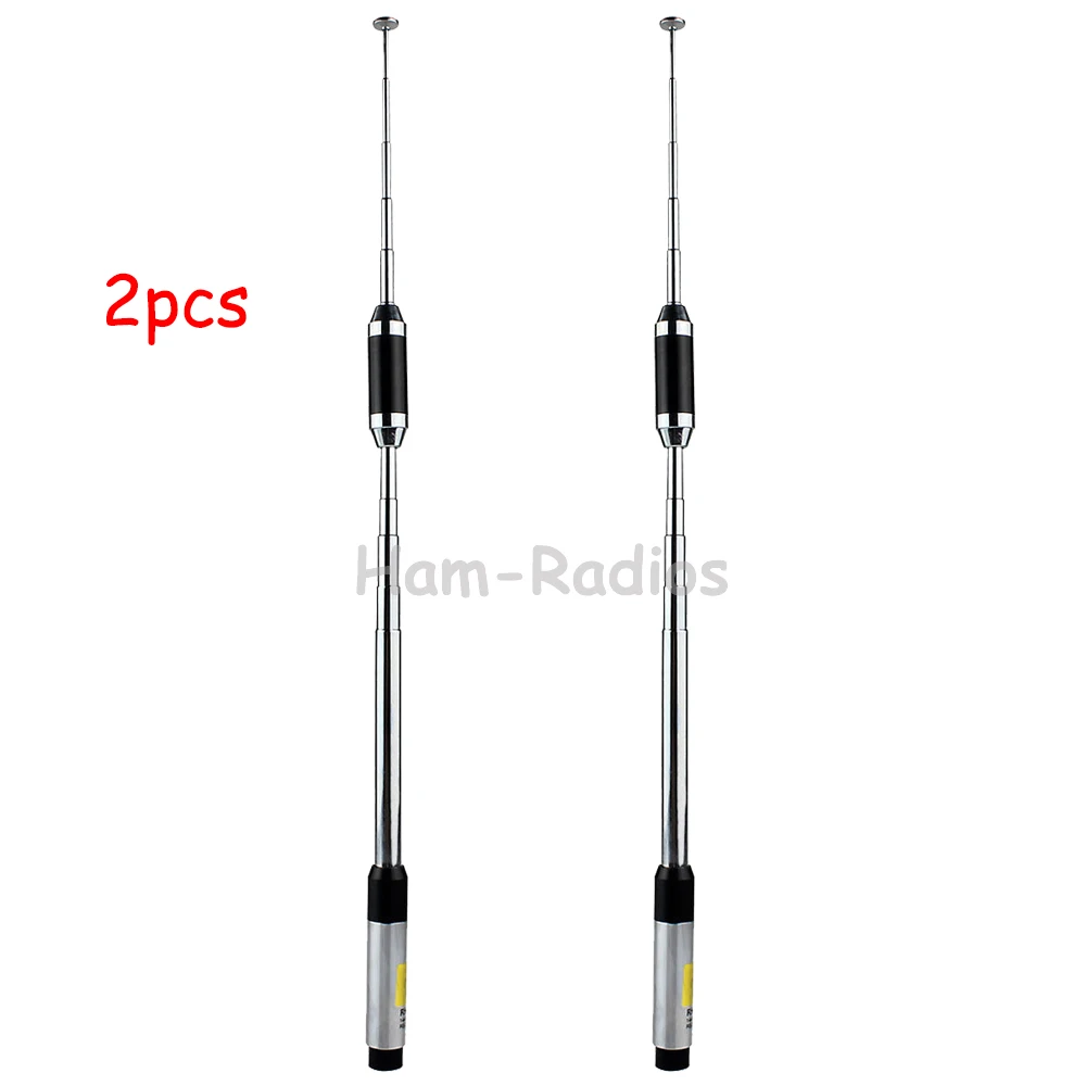 

2pcs Dual Band VHF/UHF SMA-M walkie talkie Antenna for YAESU BAOFENG BF-UV-3R PUXING VX-6R 5R KG-UV6D two way radio