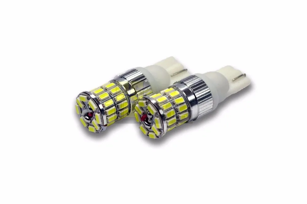 2x T10 36SMD Car Bulb Lamp Non-polar Super Bright White/Amber/Red 500LM LED Parking lights For 08+ Mitsubishi Lancer/EvoX