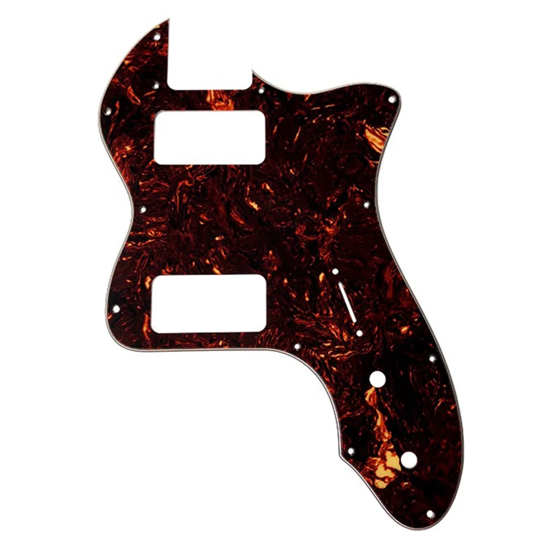 Pleroo Guitar Parts - For Classic 72 thinline Tele Guitar Pickguard Scratch Plate With TV Jones Humbucker