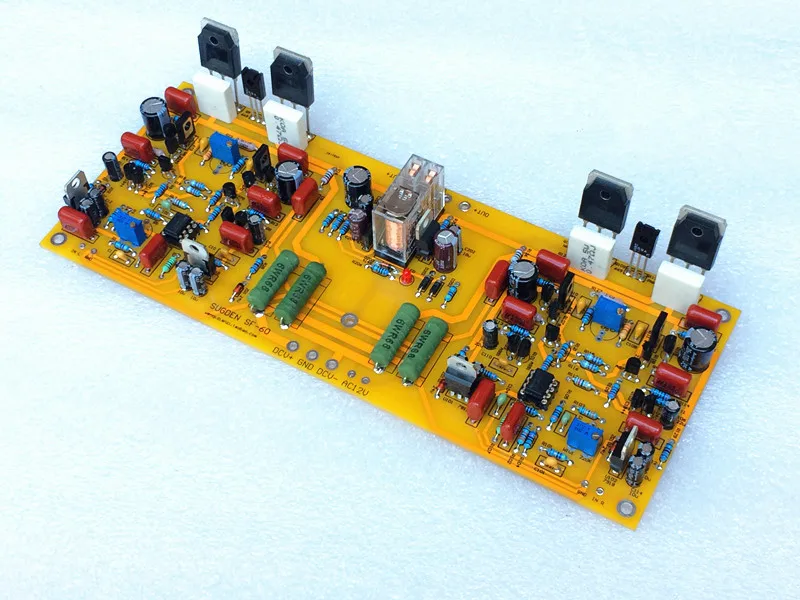 mirror symmetry Refer SF60 merger amplifier board NJW0281G NJW0302G Power tube class AB amplifier board 200W*2 2 Ohms