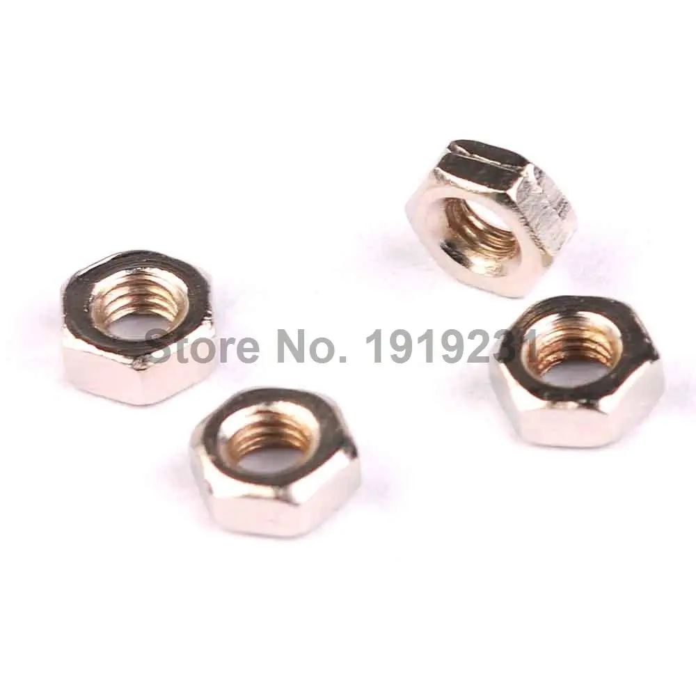100PCS M3 M3 Stud Porcas Porcas Hex Nuts