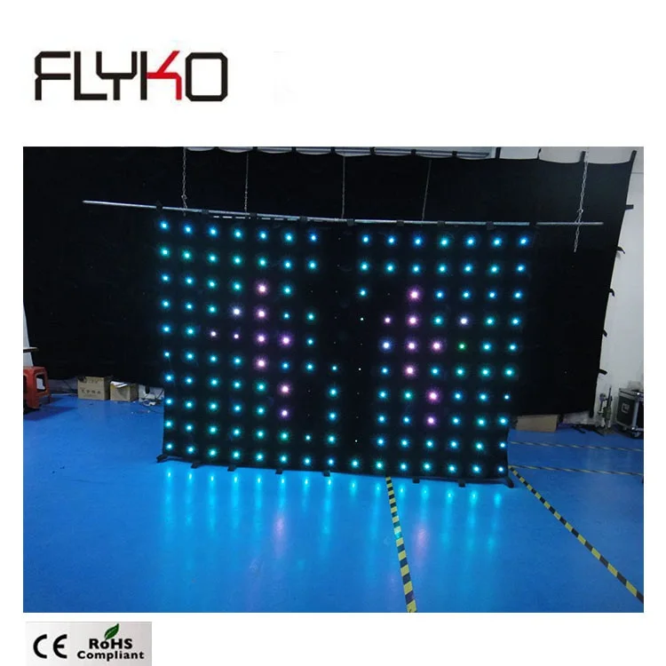 Best effect LED full color display curtain back drop free shipping