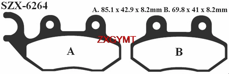 Sintered Disc Brake Pads Set for SYM 125 Jet 14 2017 2018 Front Rear 18 17