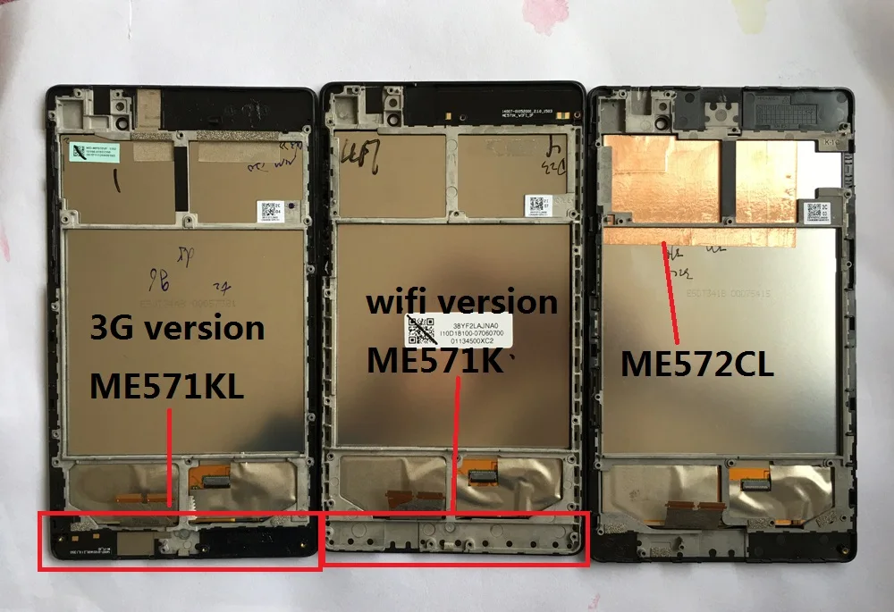 LCD Display Panel Screen Touch Screen Digitizer with frame For ASUS Google Nexus 7 ME571 ME571KL 3G version ME571K ME572 ME572CL