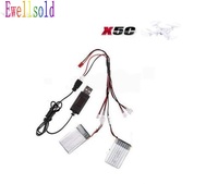 X5C X5 X5SW X5SC  RC quadcopter RC drone 3.7V 500Mah Li-po Battery +USB cable+5 in 1 charger cable  4pcs/set