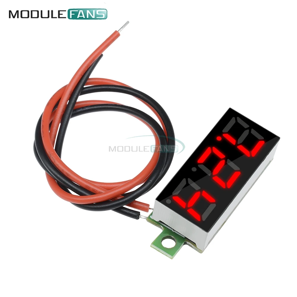 ROT 0,28" 0,28 Zoll Super Mini Digital LED Auto Voltmeter Spannung Volt Panel Meter Batterie Monitor Modul Board DC 3,5V-30V – Detail 7