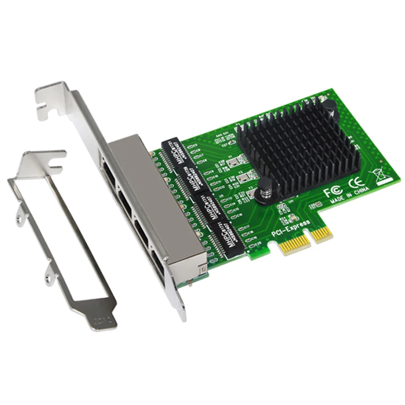 H1111Z Network Cards LAN Card Ethernet Network Adapter Ethernet Lan Adapter Network Card 4 Port RJ-45 PCI Express Free Internet