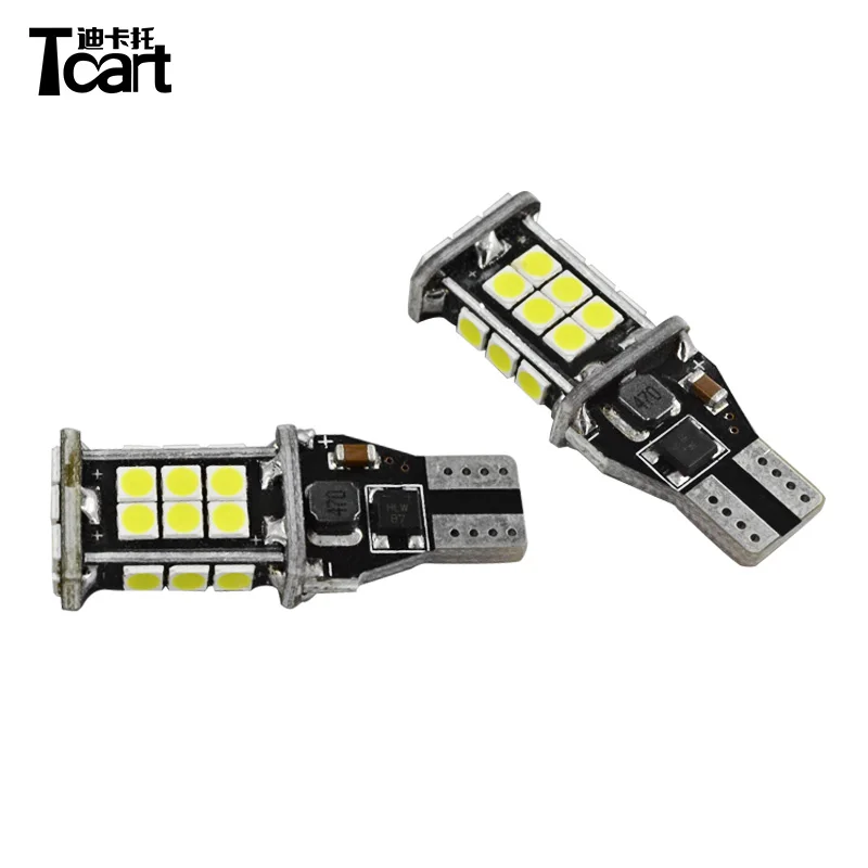Tcart T15 Error Free for Toyota land cruiser prado 150 2014 2017 2018 led Auto Lights Reverse Lamp Back Up Lights accessories