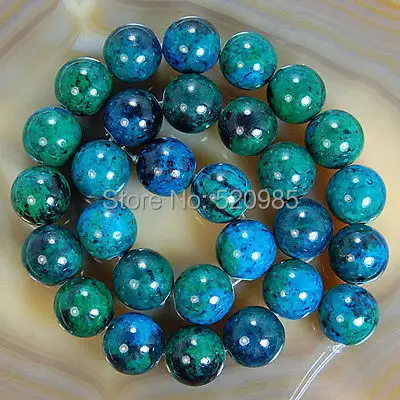 wholesale Chrysocolla stone Round Loose Spacer Beads 16