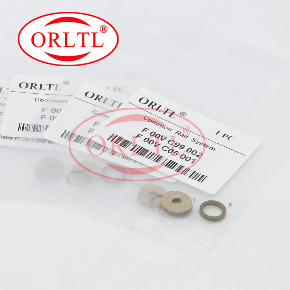 

ORLTL 1.34mm F 00V C99 002 Diesel Fuel Injector Sealing Rings Steel Ball Diameter ,F00VC05001 For 0445120 Series