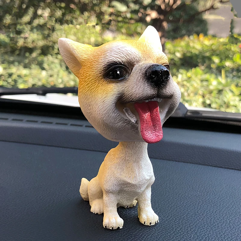 Nodding Dog Car Shake Head Dog Dolls Dashboard Car Decoration Accessories Auto Shaking Head Toy for Automoibles Car-styling