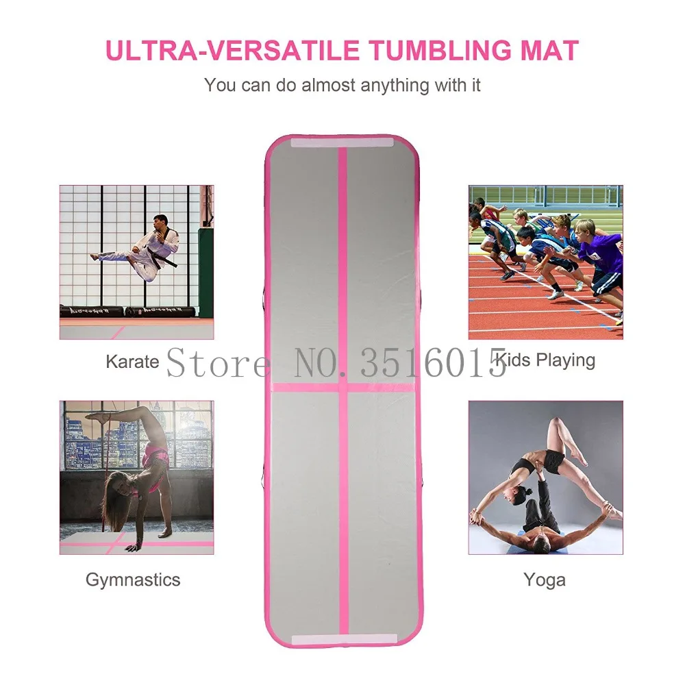 Air Tracks Floor Home Gymnastics Tumbling Mats Inflatable Air Tumbling Track Air Track Mat Come With a Pump