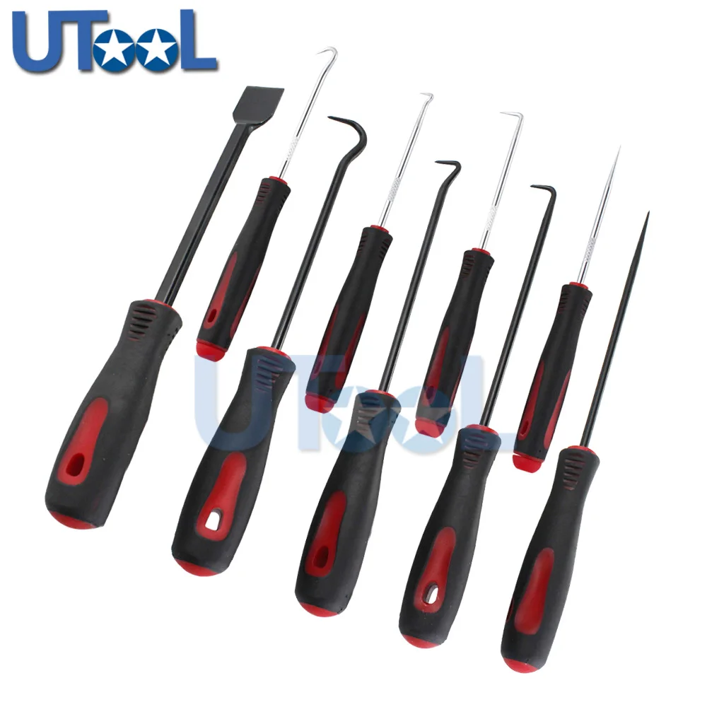 9pcs Scraper Hook Pick Up Tool Set Pick O-Ring Removal Oil Seal Removal