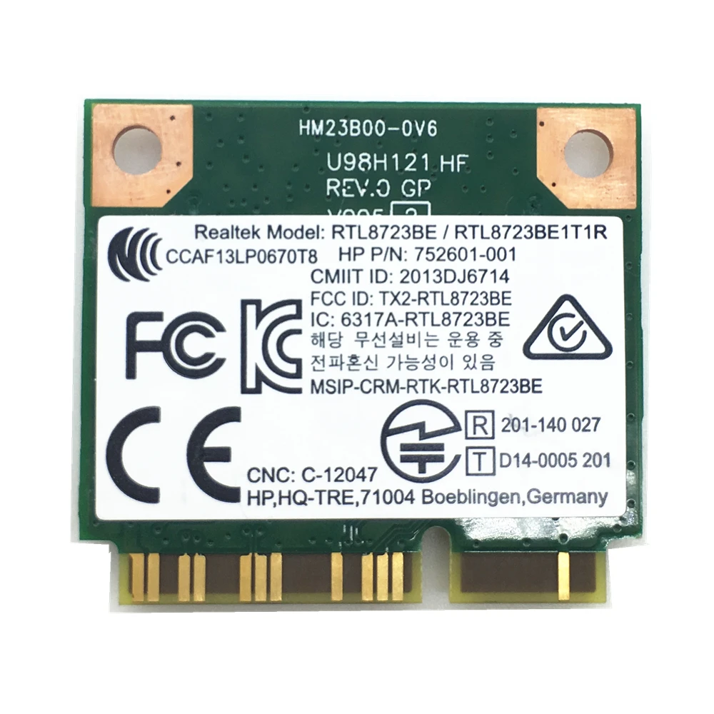 For RTL8723BE Wifi 300Mbps Compatible Bluetooth 4.0 MINI PCI-E Card 753077-001 for Hp 470 455 450 G2