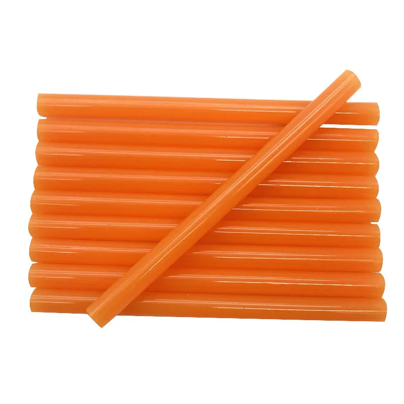 10 Pcs Orange Color 7MM Hot Melt Glue Sticks  For  Electric Glue Gun Car Audio Craft Repair Sticks Adhesive Sealing Wax Stick