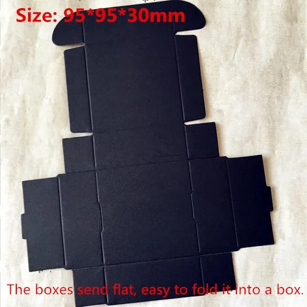 

100pcs/lot-9.5*9.5*3cm Black Aircraft Cardboard Boxes, Handmade Gift/ Jewelry/ Snack Packing Boxes