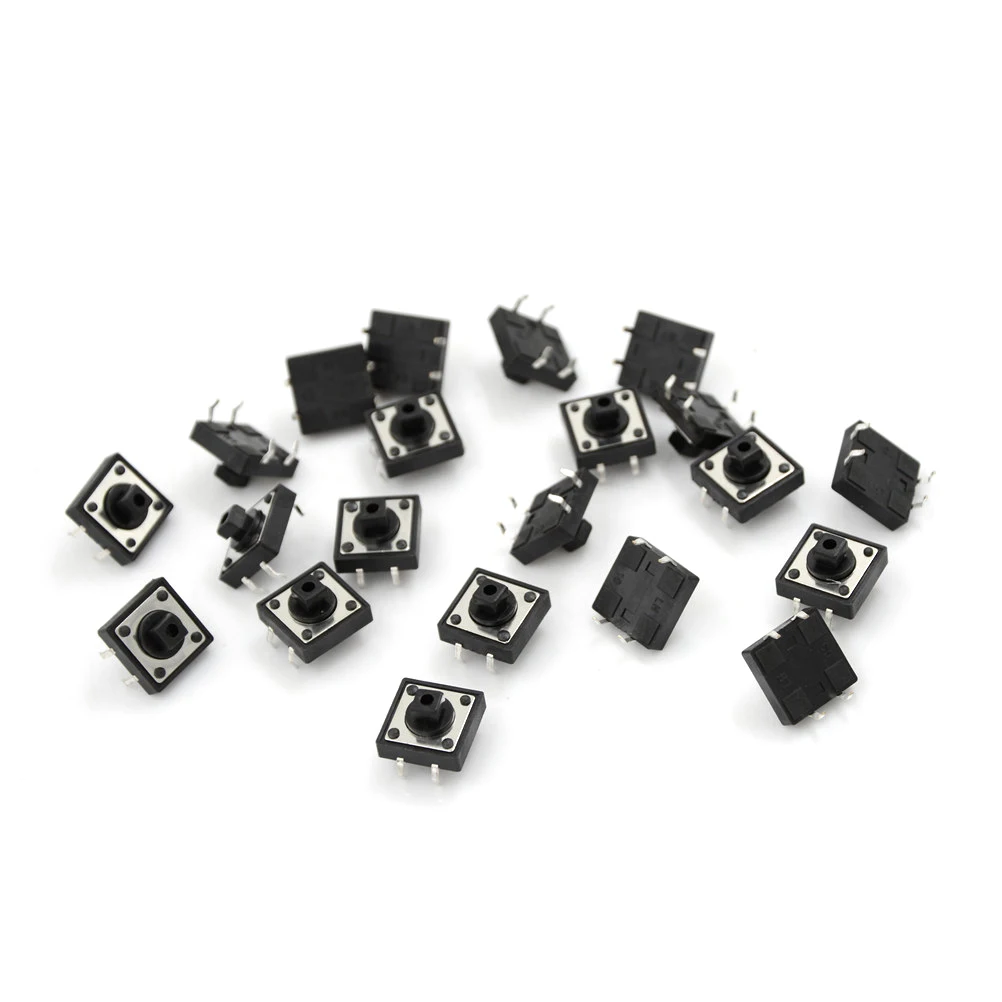 Wholesale 20PCS TC-1212T 12x12x7.3 Mm Tact Tactile Push Button Momentary PCB Switch 24V 50mA Switches