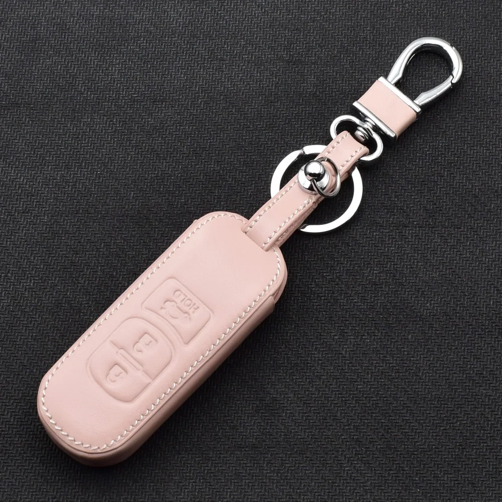 Leder Autoschlüsselhüllen für Mazda 2 3 5 6 CX5 CX7 CX9 Miata MX5 Axela Atenza Schlüsselanhänger Schutztasche Smart Remote Fobs Shell Cover – Detail 4