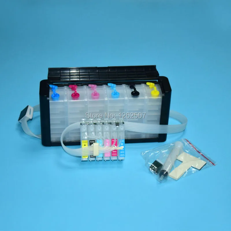 

Система чернил 81N Ciss для принтера Epson Stylus Photo 1410 R290 R390 RX590 RX690 RX610 TX800 TX700 T50 TX810FW Artisan 725 730 1430