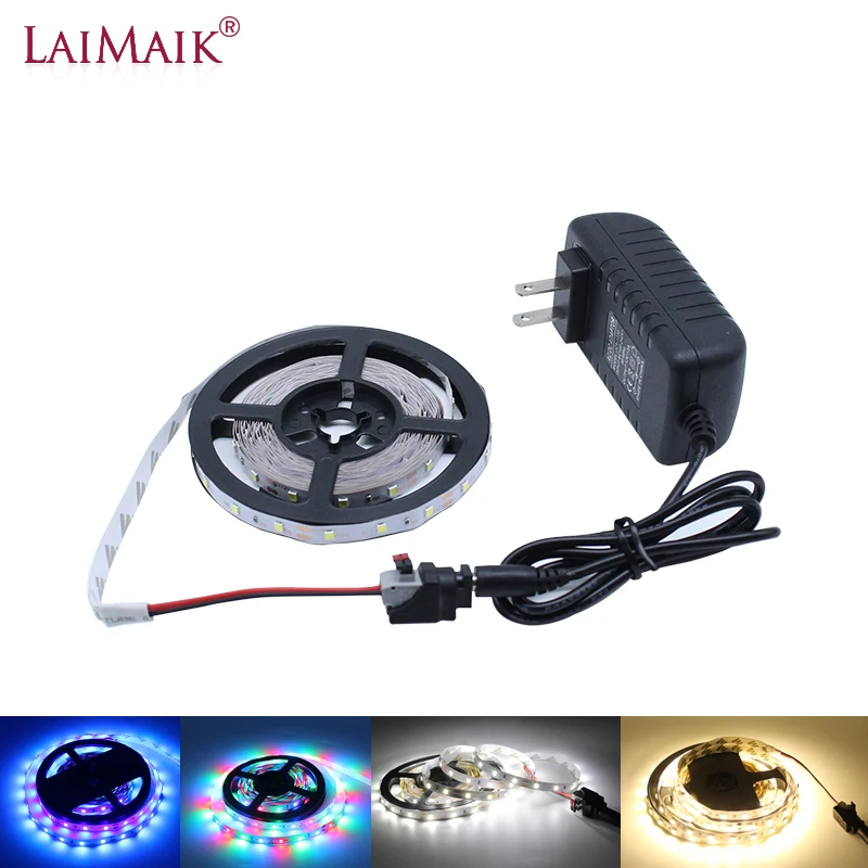 LAIMAIK Led Ribbon 1m 2m 3m 4m 5m LED Strip 12v SMD 2835 60led/m Led Flexible Strip Light tv Backlight Kitchen Led Tape RGB