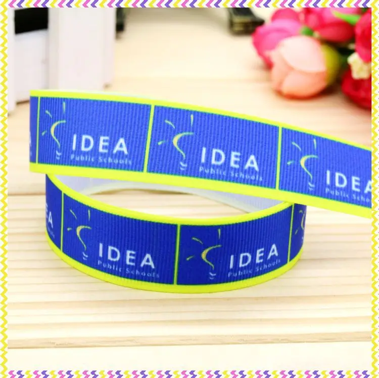 New 7/8'' Free shipping idea printed grosgrain ribbon hair bow headwear party decoration wholesale OEM 22mm H4136