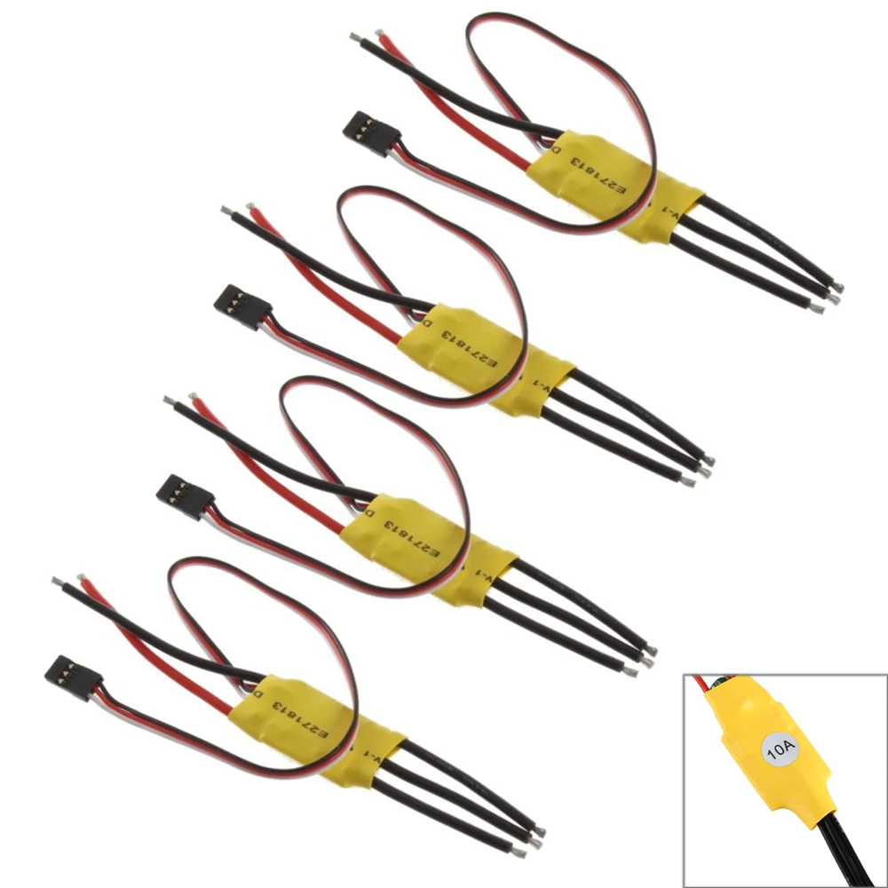 

4pcs/lot XXD 10A ESC Brushless Motor Speed Controller RC ESC BEC 1A For DIY mini drone quadrocopter