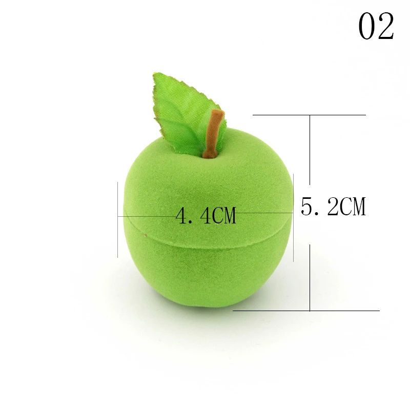 Samt Apfel Klavier Violine Sonnenblume Schmuck Geschenkbox Hochzeit Verlobungsring Box für Halskette Ohrring Armband Verpackung Display – Detail 9