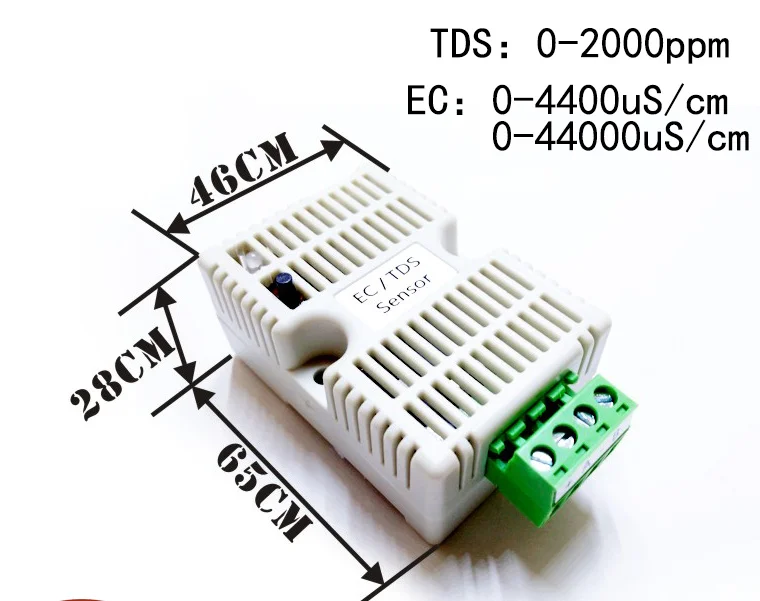 

12-24V Power Supply 485 Sea Water EC Transmitter TDS Sensor EC Module 4-20ma Modbus 485 Conductivity TDS0-5V 0-10V EC/TDS Sensor