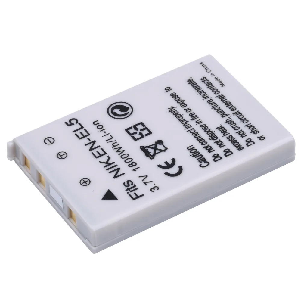 2Pcs Probty EN-EL5 EN EL5 Battery + LCD USB Charger For Nikon CoolPix P530 P520 P100 P500 P5100 P5000 P6000 P90 P80 P3 P4 camera