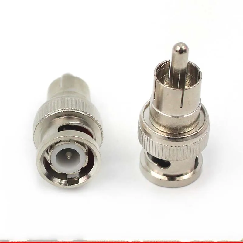 RCA ชาย AV BNC สำหรับกล้องวงจรปิดกล้อง VCR Monitor สายเคเบิลอะแดปเตอร์ใหม่