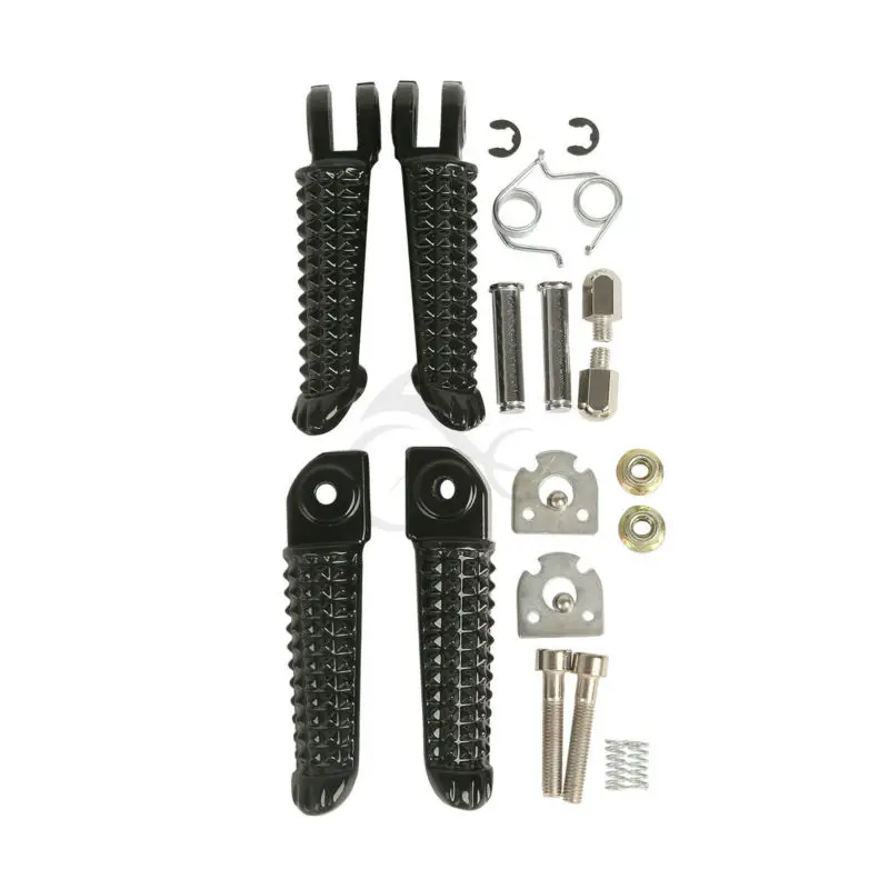 Motorcycle Front Rear Footrest Foot Pegs For Yamaha YZF R6 03-12 R1 2002-2014 Two Colors