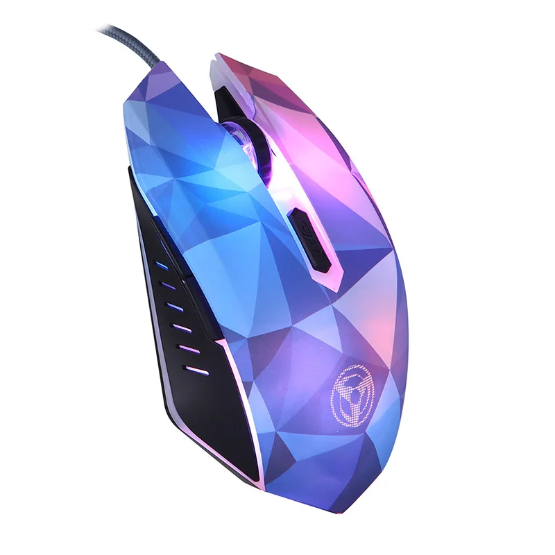 3200DPI Wired Gamer  Mouse, 4 Adjustable DPI Levels,1000/1600/2400/3200DPI, 7 Circular & Breathing LED Light, 6 Buttons,