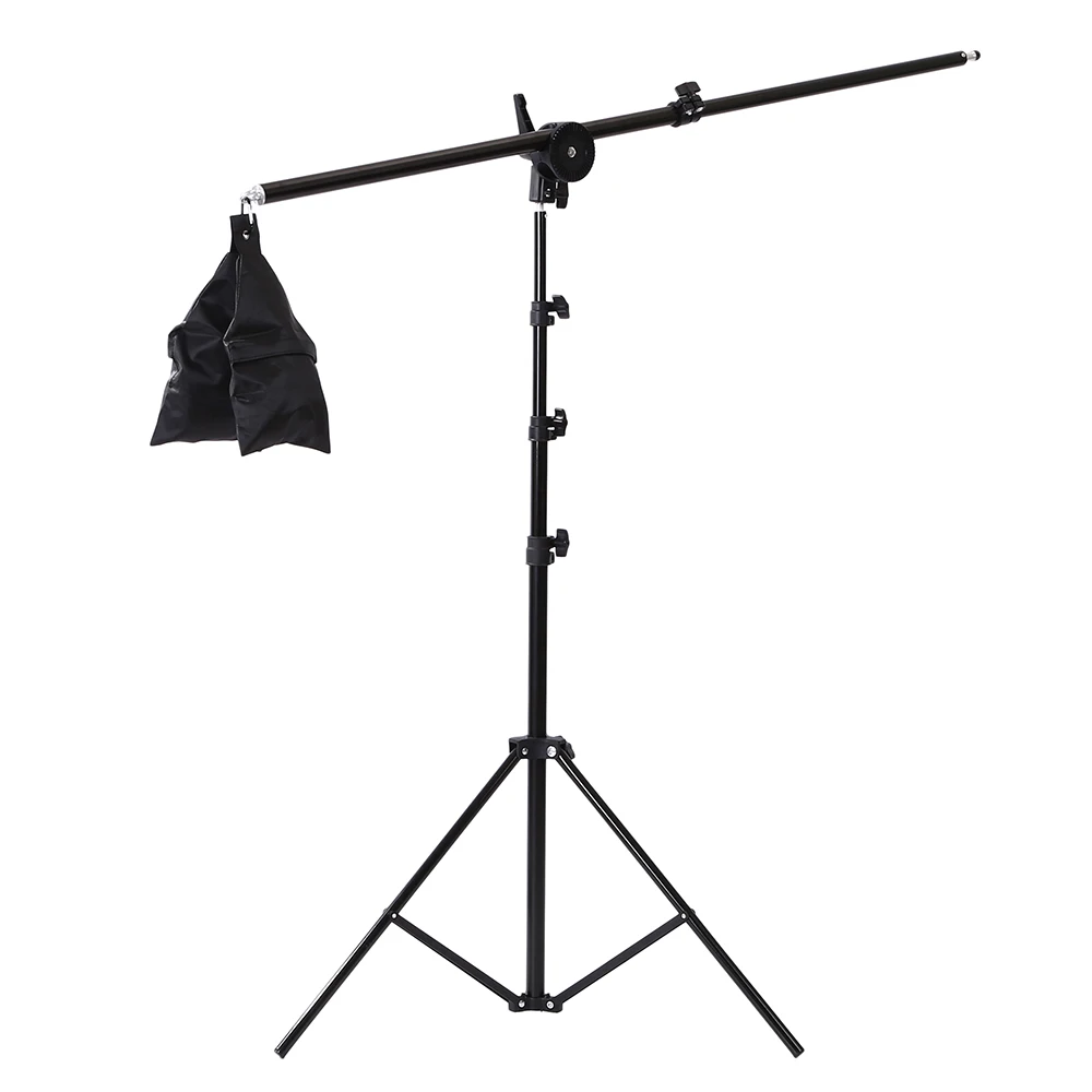 Photographic Equipment Photo Studio Light Kit Boom Arm Stand Tripod with 200CM Light Stand 75-135CM Light Stand Cross Arm