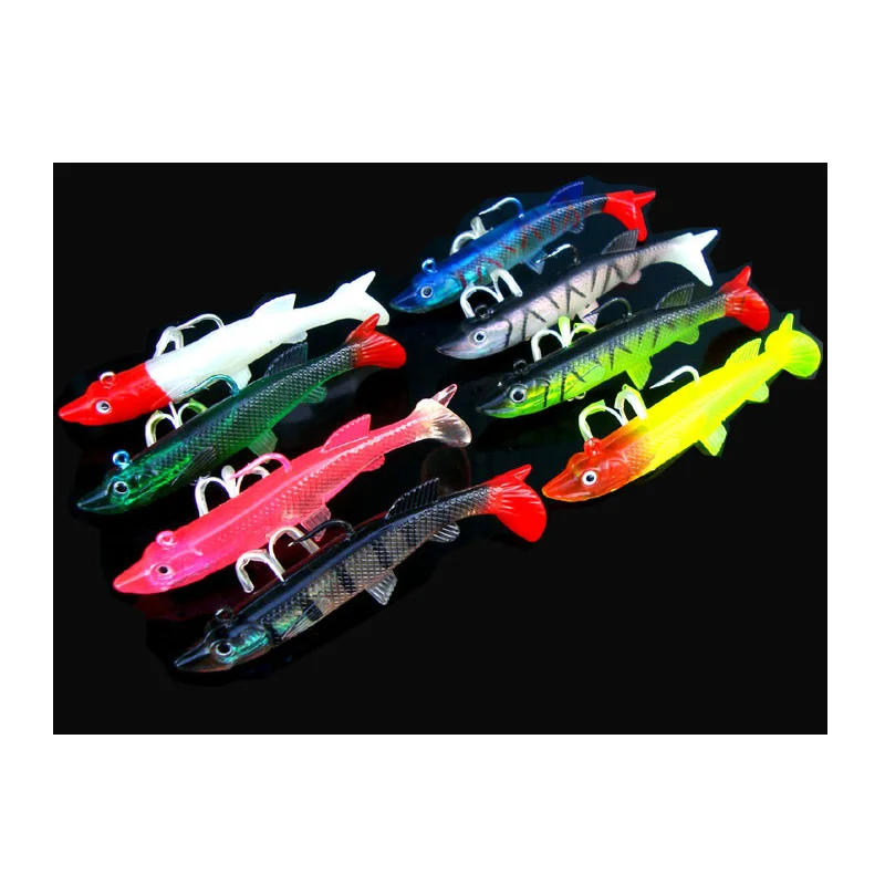 Fishing Soft Lure Lead Fish Jig Head Worm Bait 18g 27g 33g 3D Eye Artificial Sardine Lures 1 Piece Sale