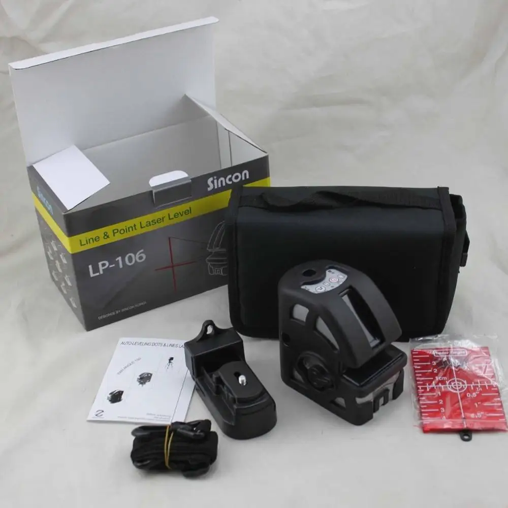 NEW  LP-106 Line Magnetic Cross Line Laser Level System 1V1H, 5 Points