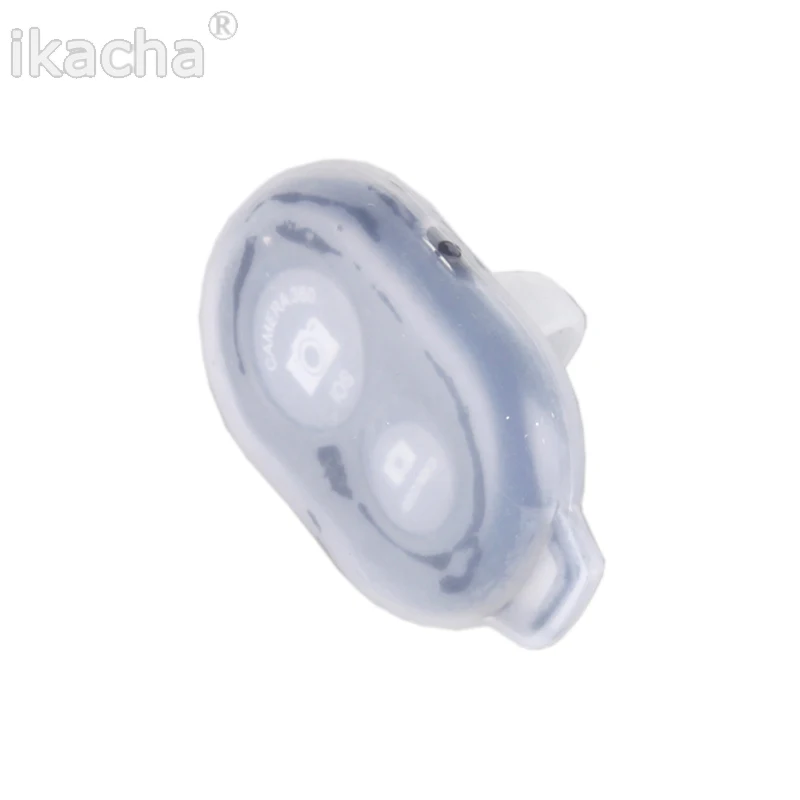 واضح الأبيض بلوتوث متوافق غطاء من السيليكون الجلد ل Selfie يده عصا Monopod زر تحكم عن بعد Monopod