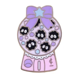 Soot themed gum ball machine Enamel Pin