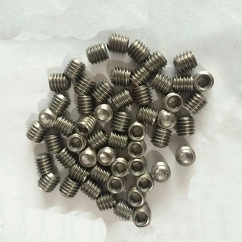 

3pcs M4 Titanium screw Hexagon socket Machine bolt Stop screws Pure titaniums 5mm-12mm Length