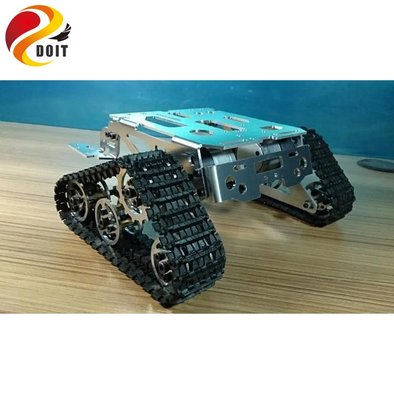 Metal Robot Tank Car Chassis Kit Crawler Tracked Vehicle Track Caterpillar Wali DIY RC Toy Experiment Platform