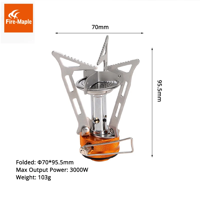 Fire Maple Outdoor Camping Backpacking Canister Stove Foldable Burner For Water Coffee Tea Meal Cooking Gas Stove FMS-103